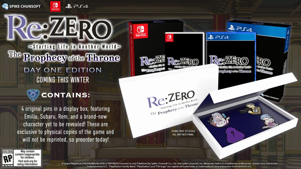 Re Zero - The Prophecy of the Throne - Day one Edition Re Zero - The Prophecy of the Throne - Day one Edition
